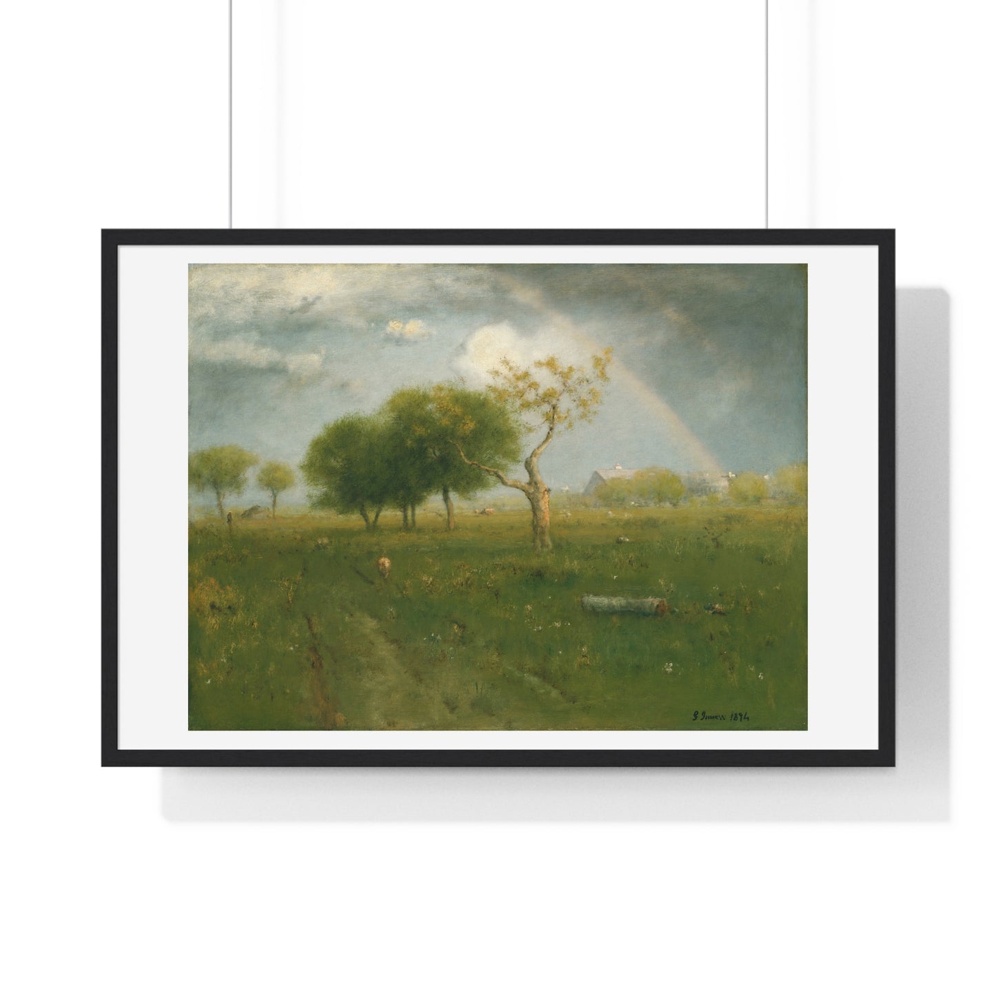 After a Summer Shower (1894) by George Inness, from the Original, Framed Print