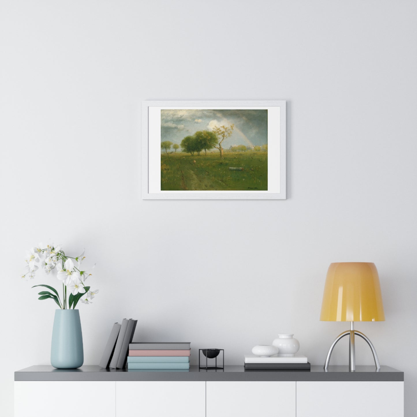 After a Summer Shower (1894) by George Inness, from the Original, Framed Print