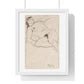 Vintage Nude Illustration 'Liggende Naakte Vrouw' (1923) by Reijer Stolk, from the Original, Framed Print