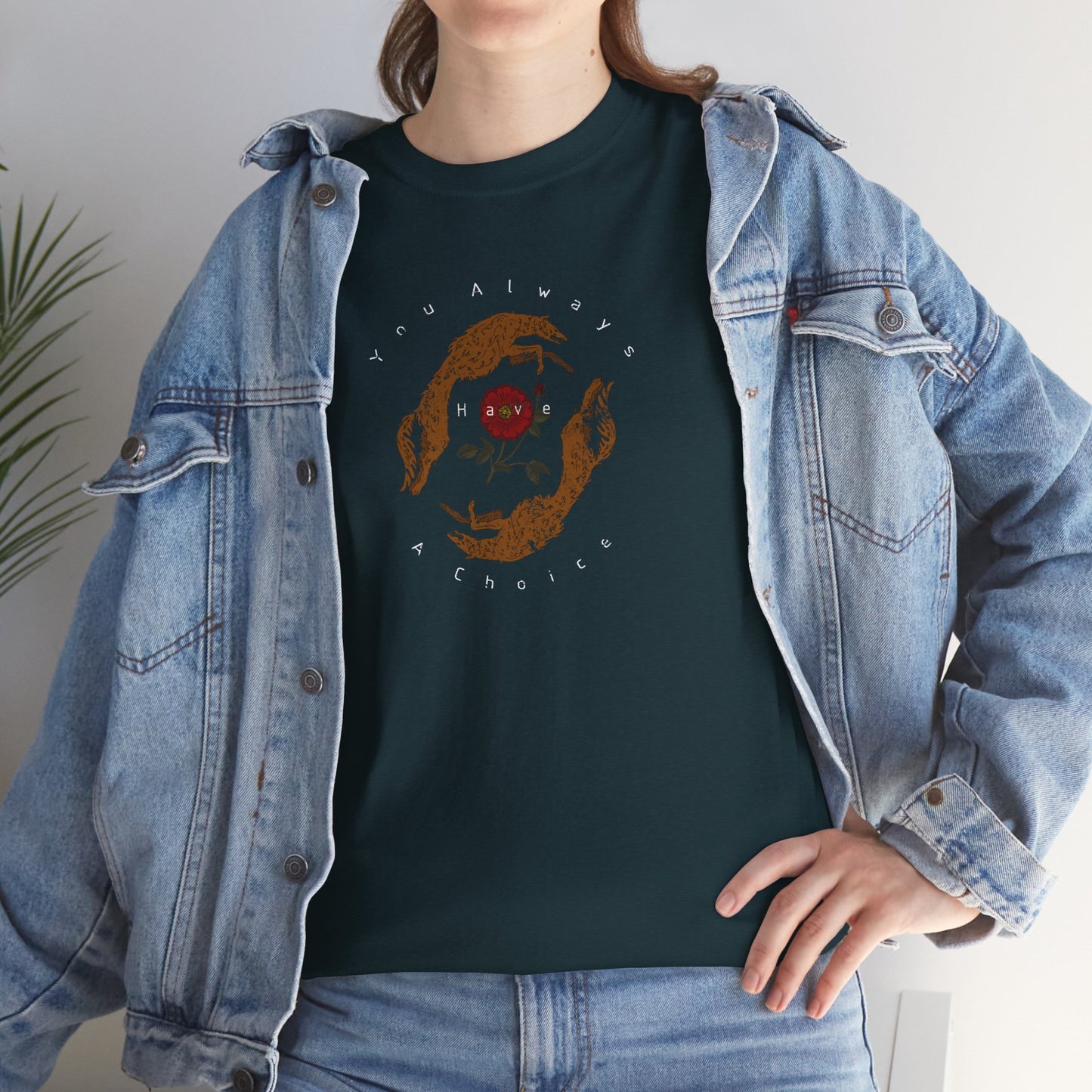 'You Always Have a Choice' Two Dogs Design T-Shirt