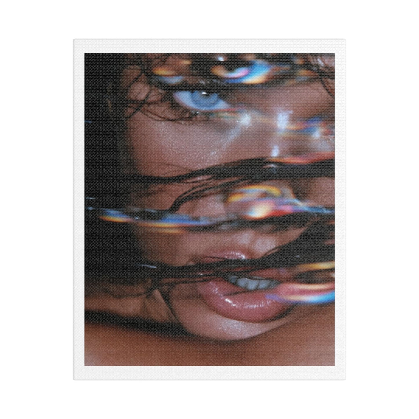 Glitch in the Matrix, Fashion Art Print on Canvas, Stretched