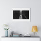 Black and White Photography, High-Contrast Cityscape II 'Designed by AI' Framed Print