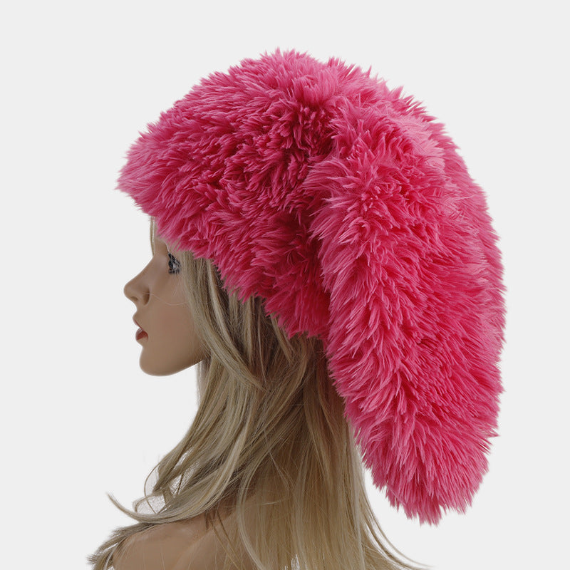 Plush Rabbit Ears Cute Ushanka Hat, Candy Colours