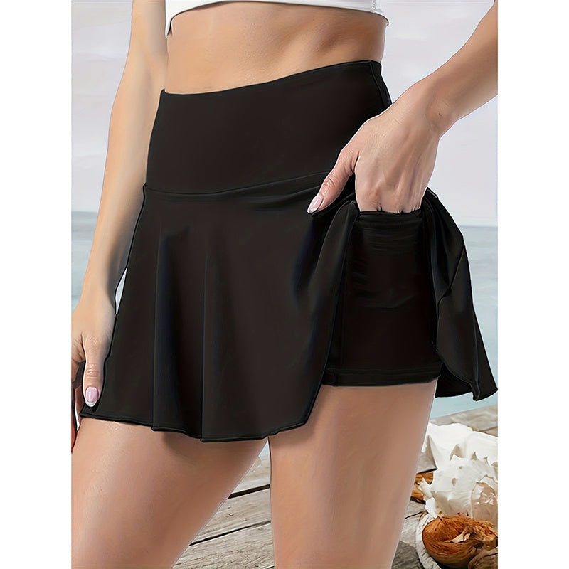 Women's Tennis Skirt, Golf Skorts Athletic High-Waist with Pockets, Workout Shorts