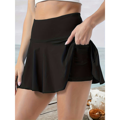 Women's Tennis Skirt, Golf Skorts Athletic High-Waist with Pockets, Workout Shorts