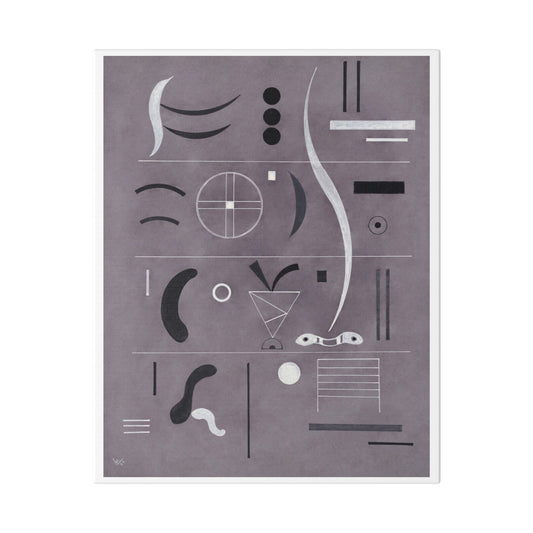 Four Parts (1932) by Wassily Kandinsky, from the Original, Canvas Art Print