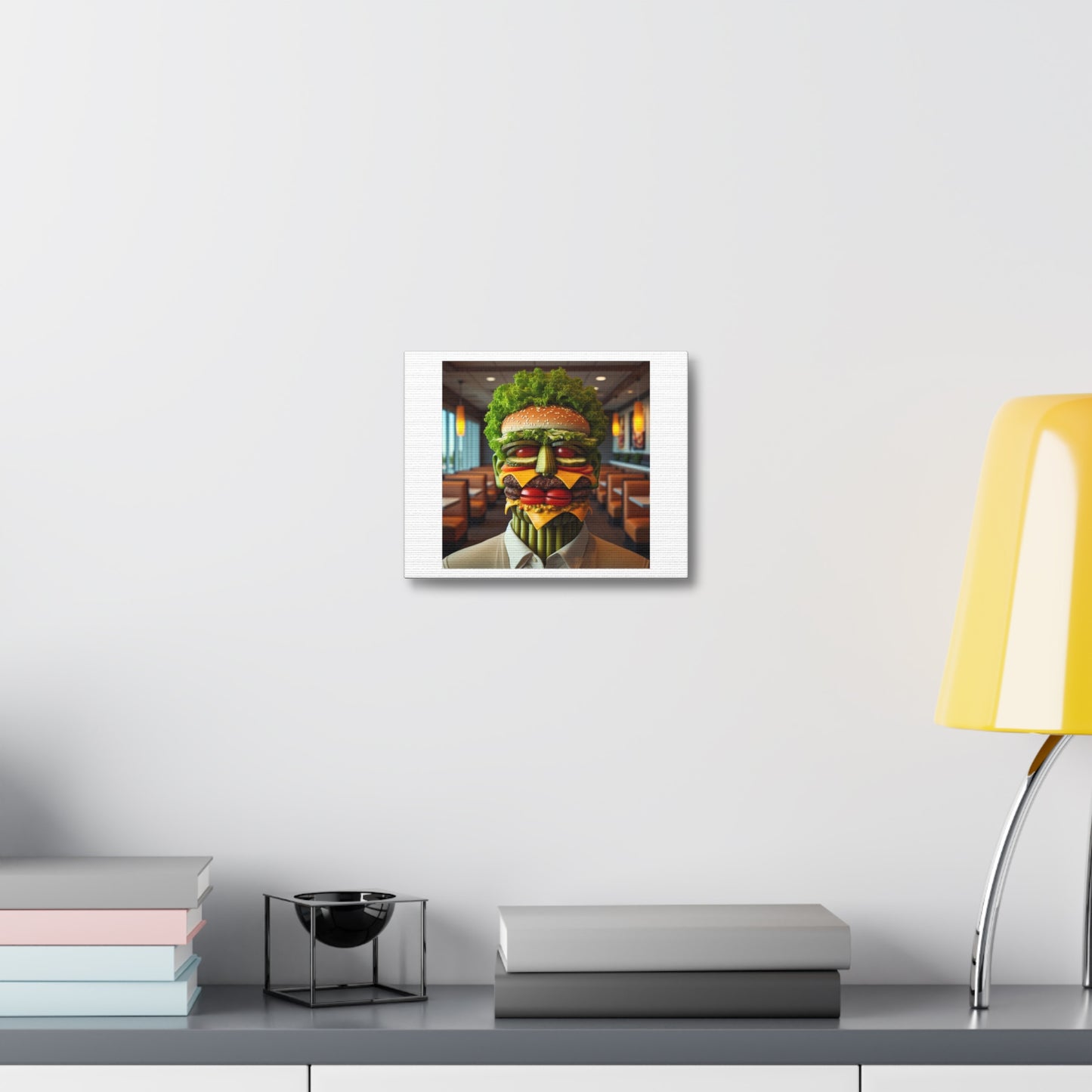 Emperor Rudolf II as Vertumnus Recreated as Burger Art 'Designed by AI' Print on Canvas