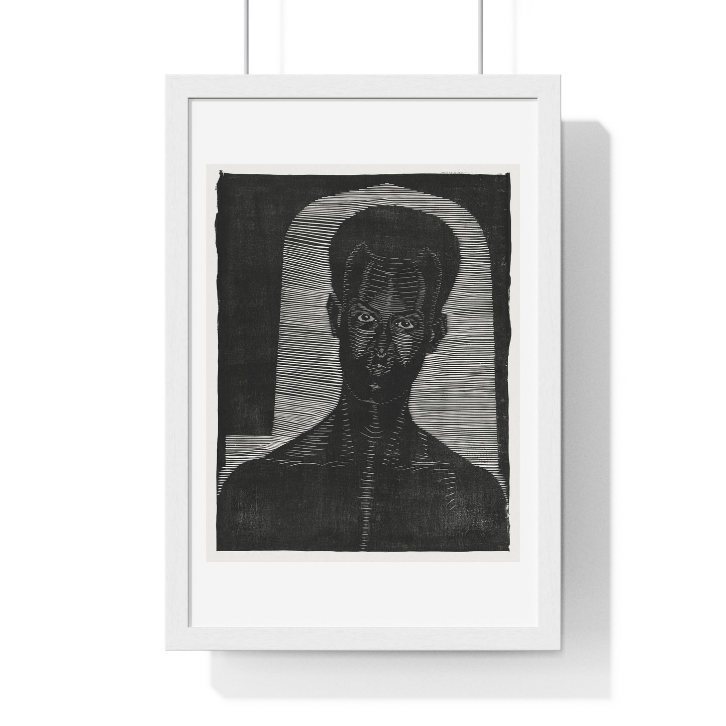 Portret van Een Onbekende Man (1927) by Samuel Jessurun de Mesquita, from the Original, Framed Art Print