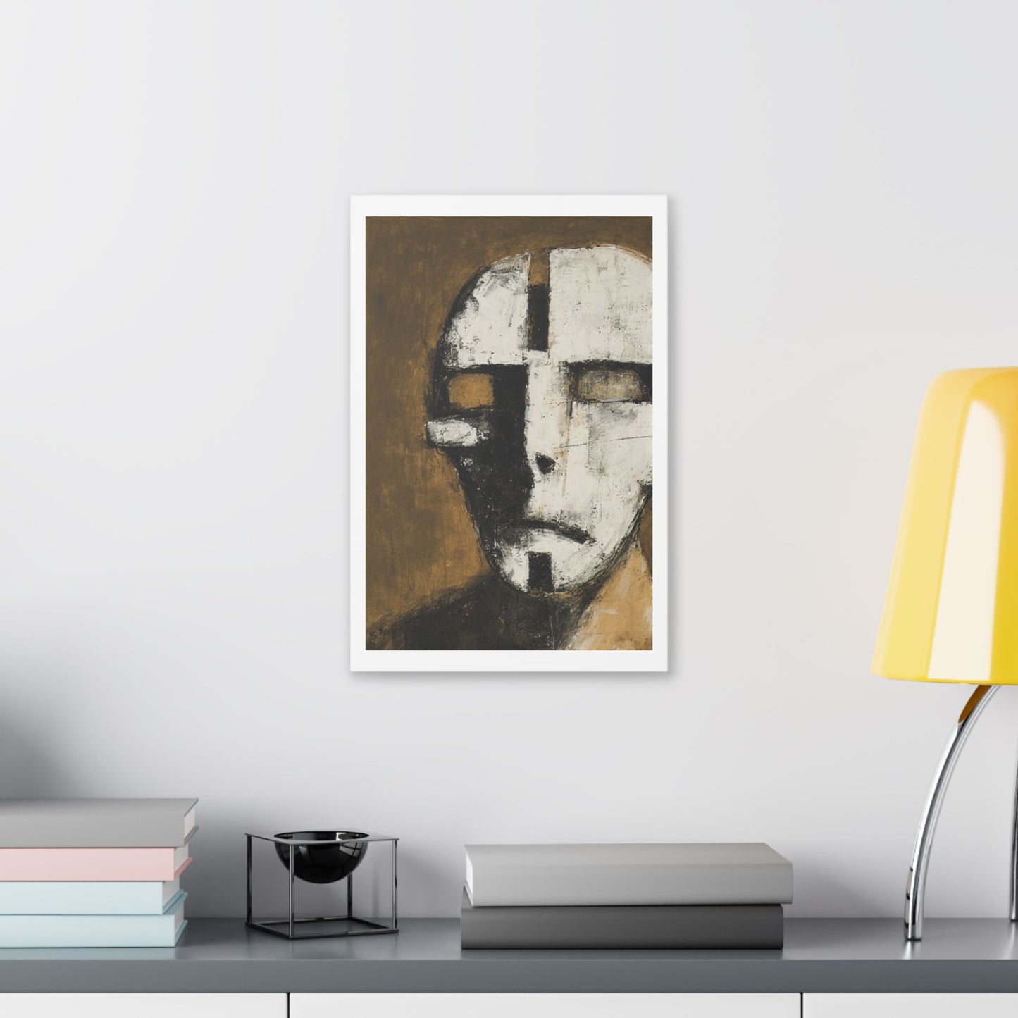 Brutalist Portrait Art II 'Designed by AI' Canvas Art Print