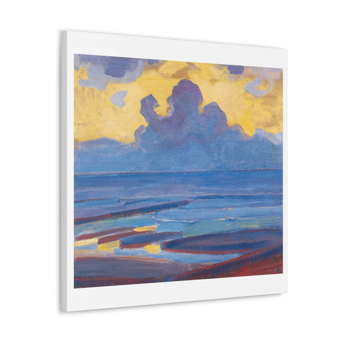 By the Sea (1909) by Piet Mondrian, from the Original, Art Print on Canvas