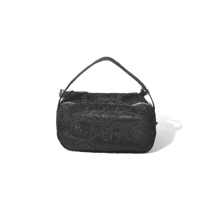 Dark In Love Victoria Black Lace Bow Mini Handbag