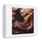 Joyous Well-Being Swimming in Chocolate 'Designed by AI' Art Print on Canvas