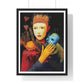 The Beauty and the Mask 'Designed by AI' Framed Art Print