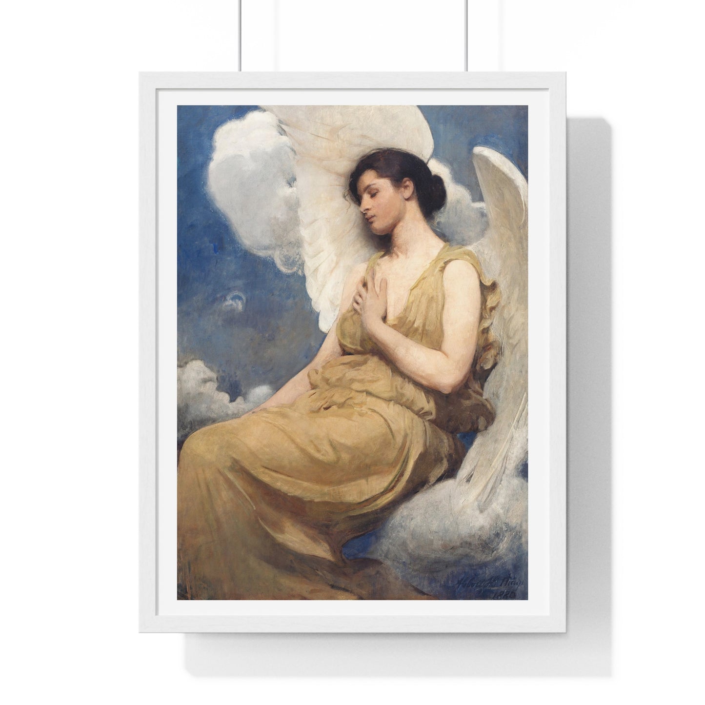 Winged Figure (1889) by Abbott Handerson Thayer, from the Original, Framed Art Print