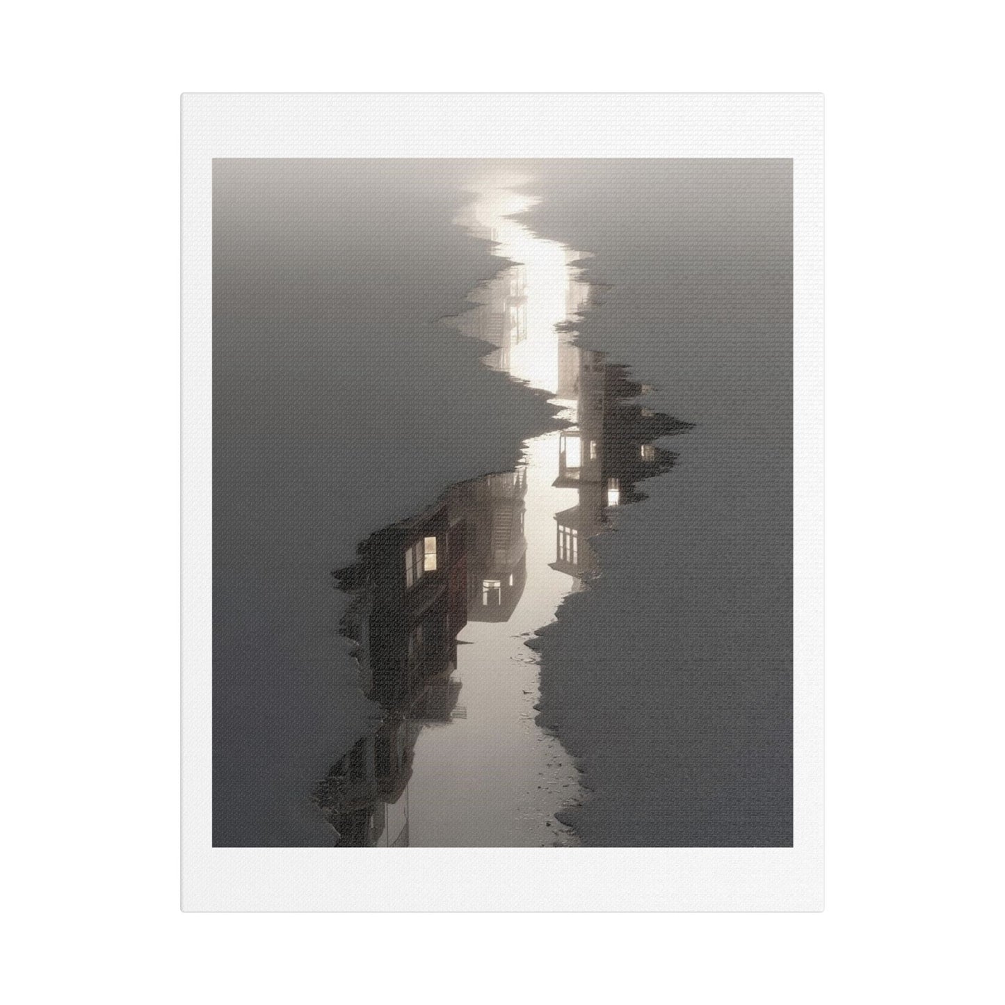 Illusion of Physical Reality 'Designed by AI' Art Print on Canvas