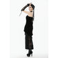 Dark in Love Erzebeth Lace-Up Gothic Arm Warmers