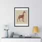 Carousel Giraffe (circa 1939) Illustration by Henry Tomaszewski, from the Original, Framed Print