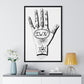 Esoteric Palm Reading Illustration, by Unknown, from the Original, Framed Print