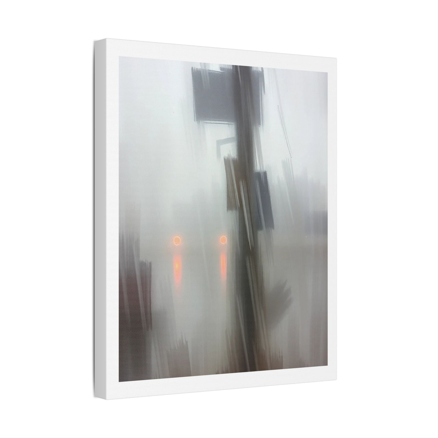 Faded Pastel Abstract Decor Art VI 'Designed by AI' Print on Canvas