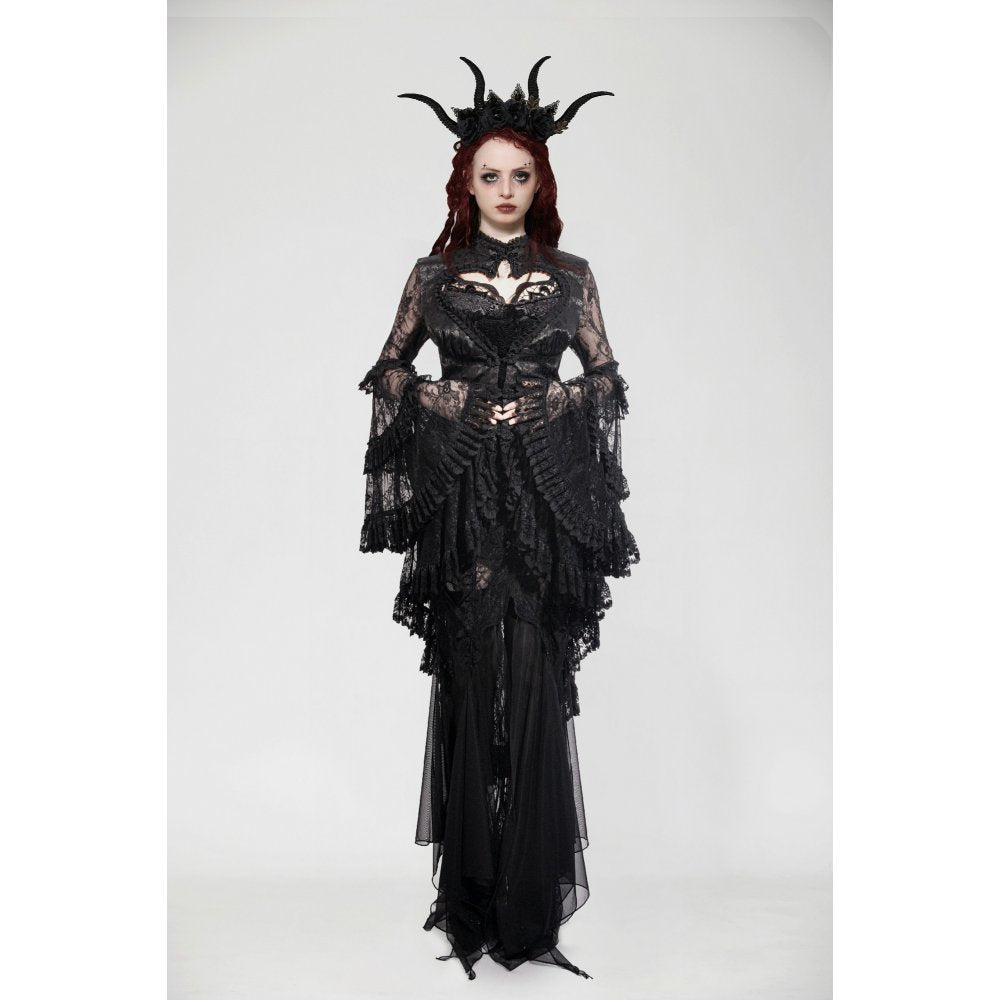 Dark in Love Odessa Gothic Classic Heart-Shaped Hollow-Out Tailcoat