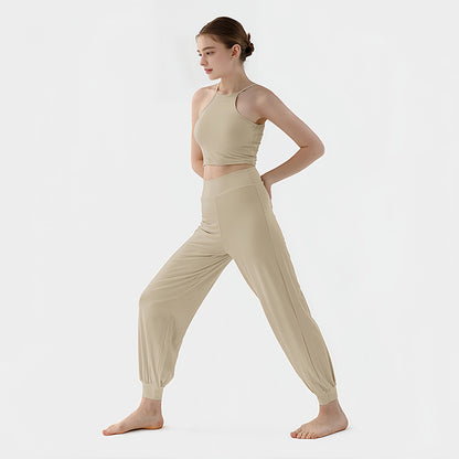 Workout Camisole Loose-Fit Casual Ankle-Banded Trouser Suit, Spring and Summer Collection