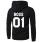 The Boss and The Real Boss Couple's Hoodies, His and Hers Gift