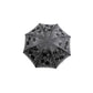 Dark in Love Belladonna Embroidered Folding Parasol in Black