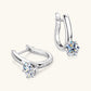 Six-Claw Moissanite Diamond Earrings