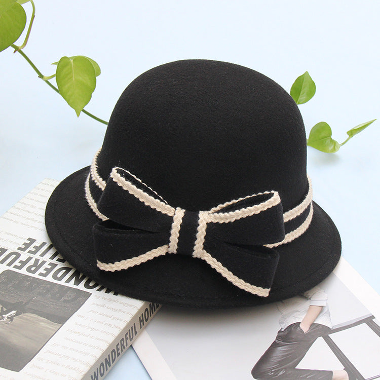 Women's Stitched Bow Hat, Multi Colours