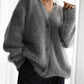 Vireous Loose Button Cardigan, Women's Fashion Soft Knit Sweater