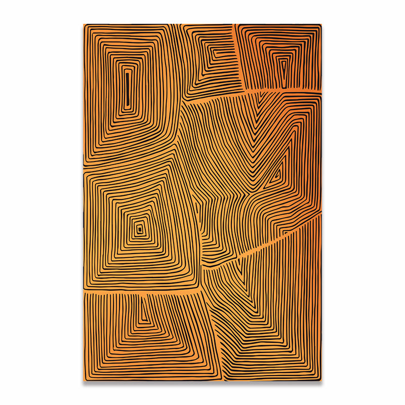 Pine Wood Abstract Decorative Canvas Art