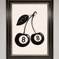 Eight Ball Cherries Framed Wall Art