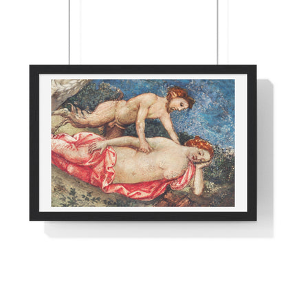 Nude Renaissance Art 'Jupiter and Antiope' (1509) by Bernardino Pinturicchio, from the Original, Framed Art Print