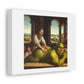 Shrek Enjoying a Massage Medieval Art Style 'Designed by AI' Art Print on Canvas