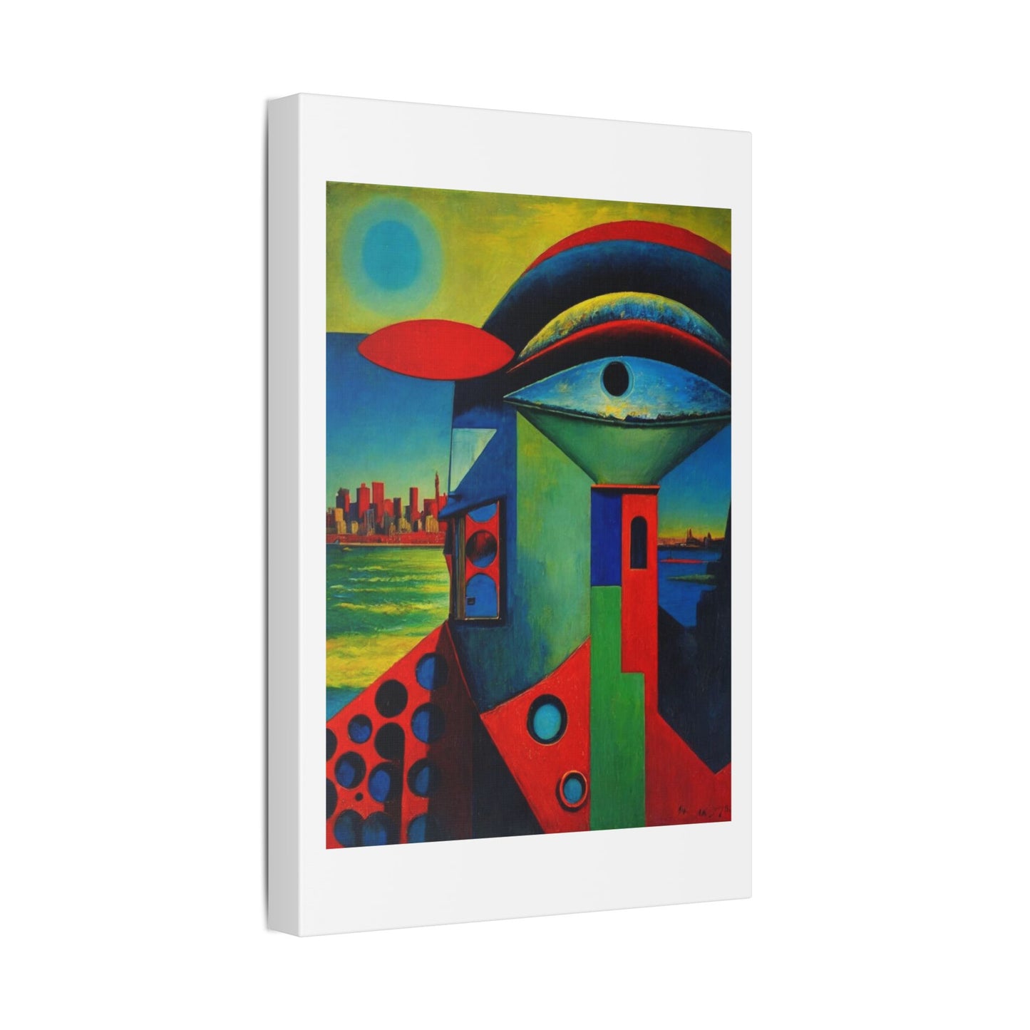 Eye on the Horizon, Picasso Art Style 'Designed by AI' Canvas Art Print