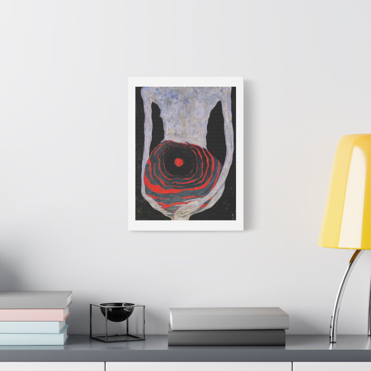 Mother, Neo-Surrealism, Art Print on Satin Canvas, Stretched
