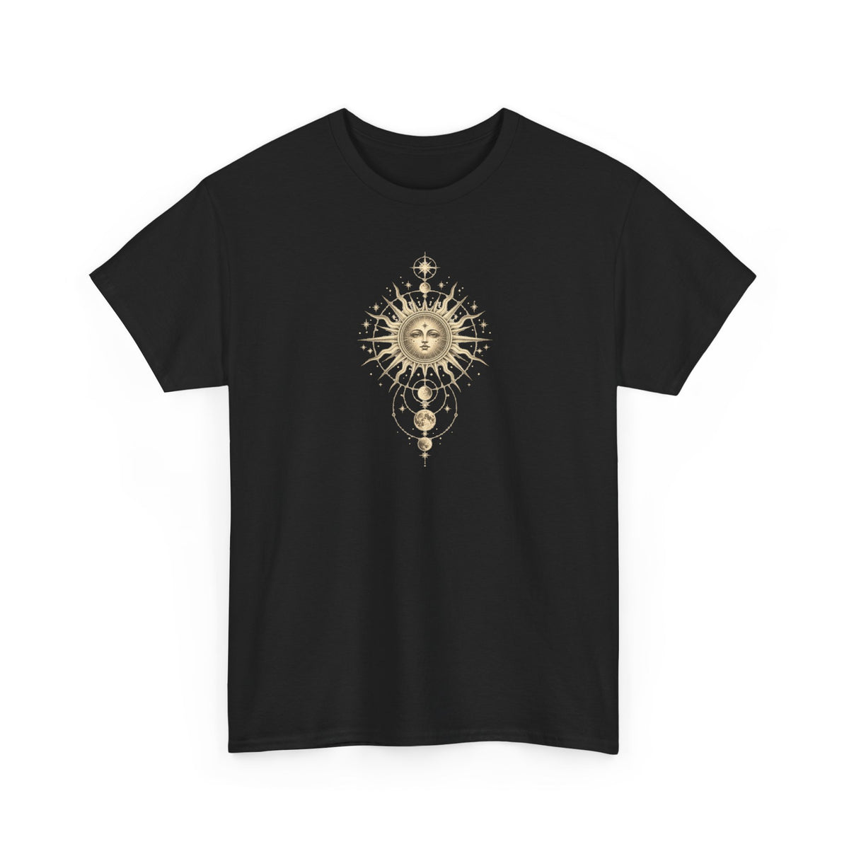 Dark Cross Goth Design Sunburst Unisex T-Shirt