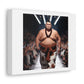 Japanese Sumo Wrestler on the Fashion Catwalk II 'Designed by AI' Art Print on Satin Canvas