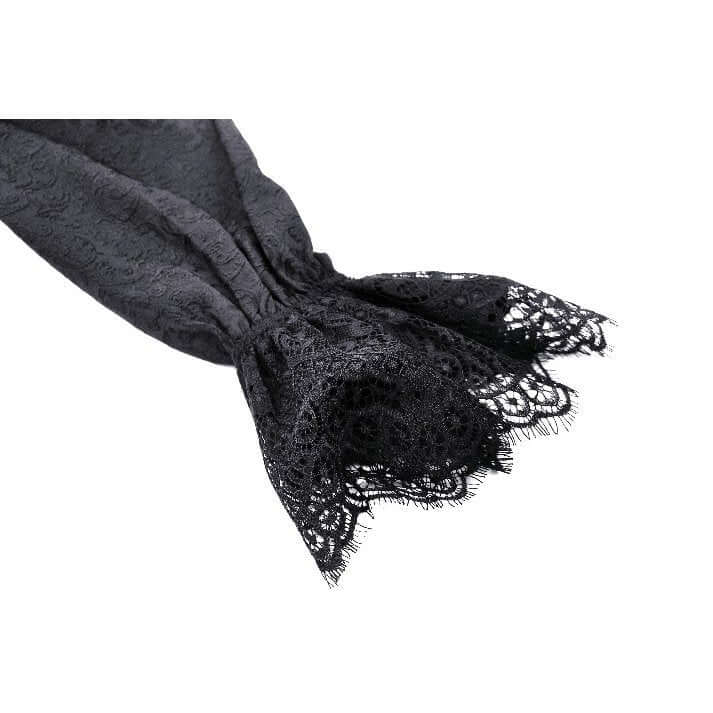 Dark in Love Felicity Gothic Lacy Zip-Up Tailcoat Shirt