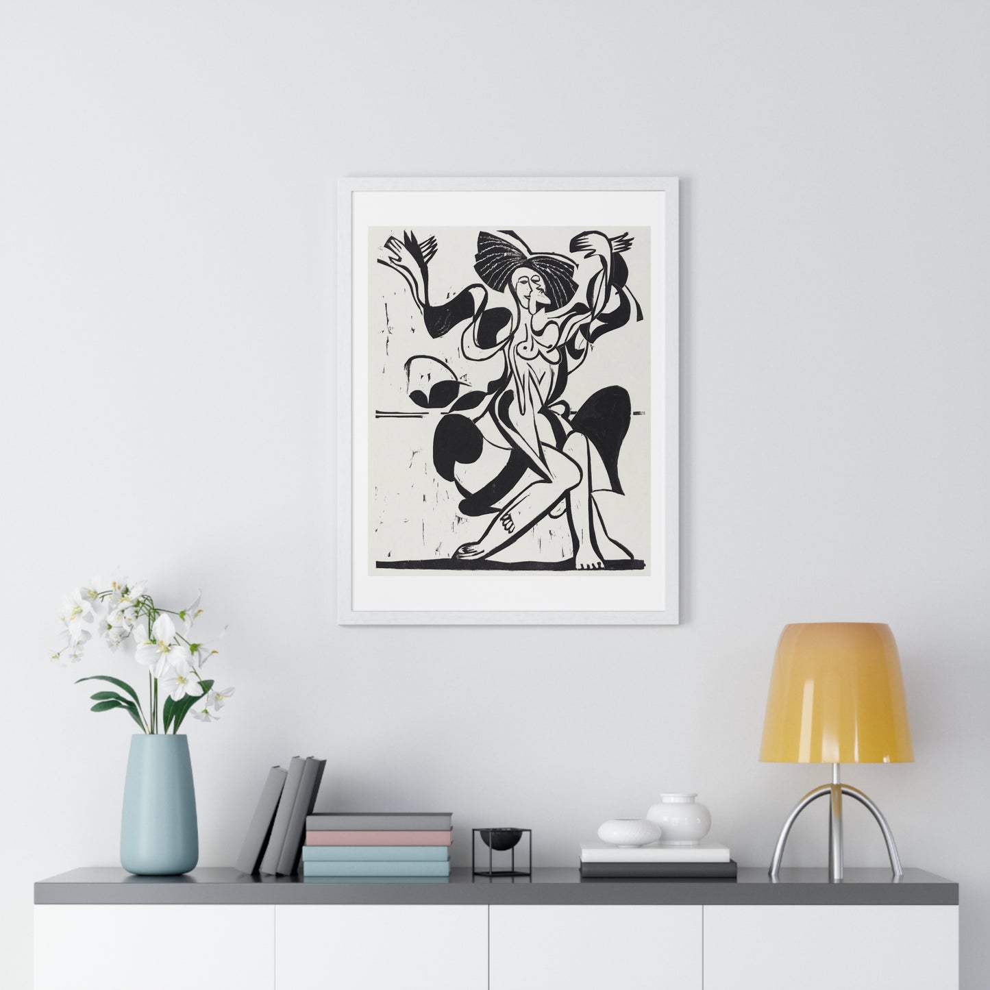 Mary Wigman's Dance (1933) by Ernst Ludwig Kirchner, from the Original, Framed Art Print