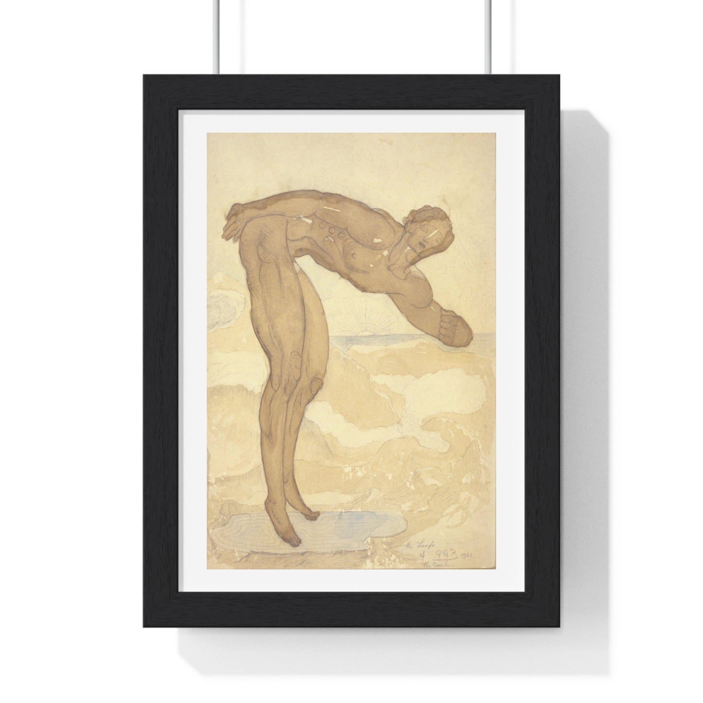 The Leap of the Soul (1921) by George Grey Barnard, from the Original, Framed Art Print