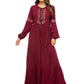 Vireous Embroidered Heritage Robe Long Dress