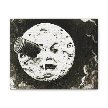 Frame from the 1902 French Silent Adventure Film 'A Trip to the Moon' (Le Voyage dans la Lune) Printed on Satin Canvas