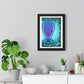 Artificial Intelligence Self Portrait, Psychedelic Framed Art Print 'Designed by AI'