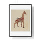 Carousel Giraffe (circa 1939) Illustration by Henry Tomaszewski, from the Original, Framed Print
