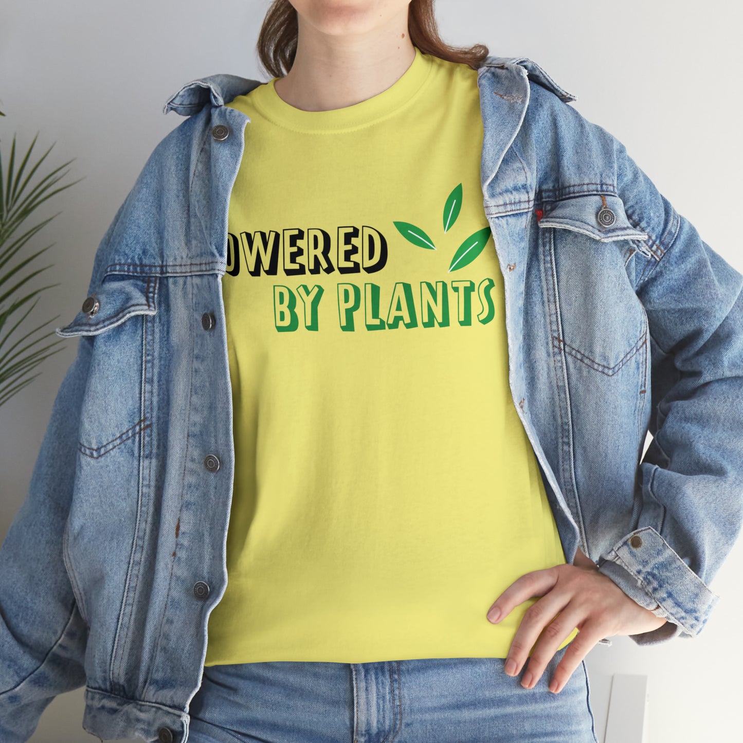 Powered By Plants Vegan T-Shirt Inspirational Unisex