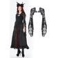 Dark In Love Lilith 3D Lace Bell-Sleeve Cape