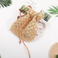 Summer Small Backpack, Straw Casual Beach Straw Bag