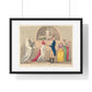 Modern Marriage a La Mode, Sweet Fruits of the Third Honey Moon (1796) from the Original, Framed Art Print