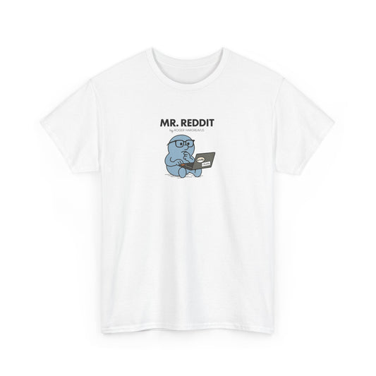 Mr Reddit, Funny Mr Men Cartoon Art T-Shirt